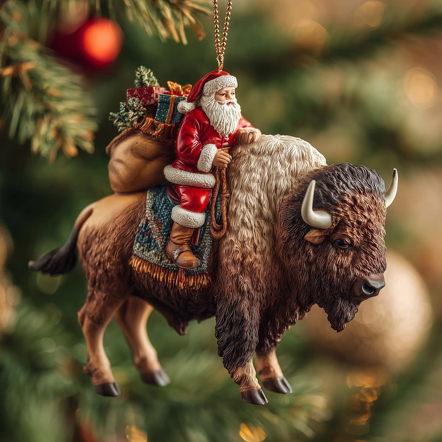 Bison Trail Christmas Mica Ornament GFSPTP97