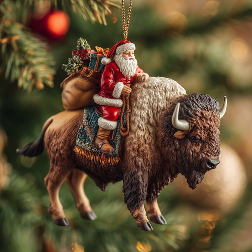 Bison Trail Christmas Mica Ornament GFSPTP97