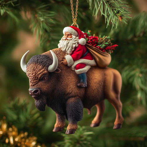 Bison Trail Christmas Mica Ornament GFSPTP98