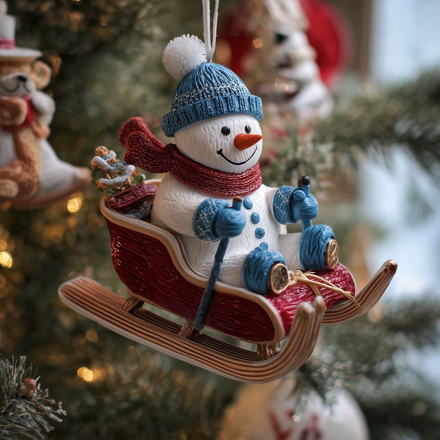 Snowman Christmas Mica Ornament GFSPYC01