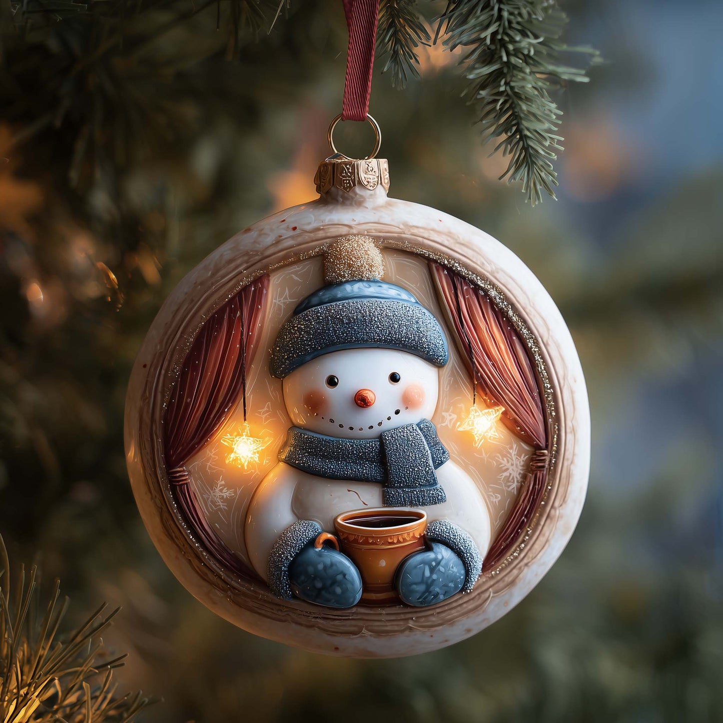 Snowman Christmas Mica Ornament GFSPYC04