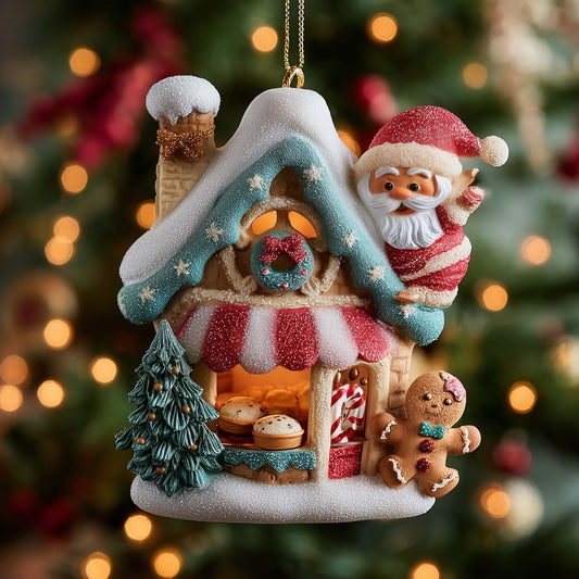 Santa's Village Christmas Mica Ornament GFSPYC09