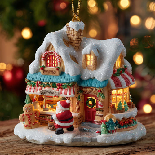 Santa's Village Christmas Mica Ornament GFSPYC11