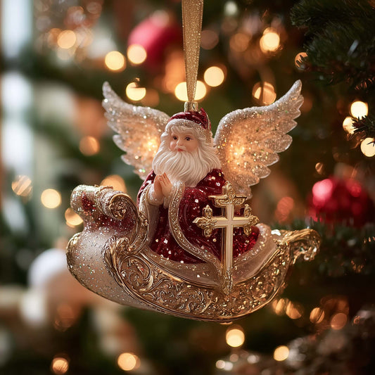 Sacred Cross Christmas Mica Ornament GFSPYC14