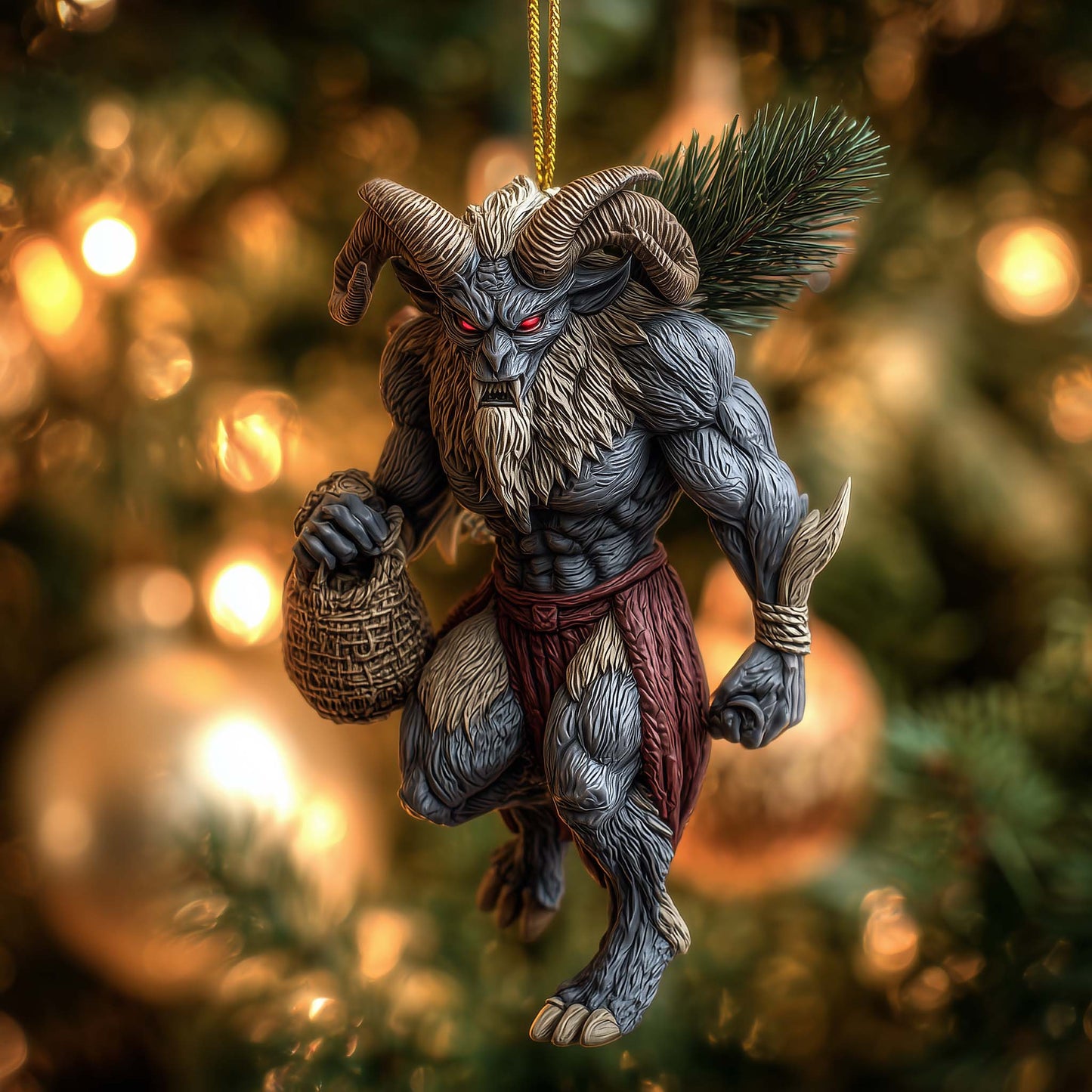 Mystic Krampus Christmas Mica Ornament GFSPYC26