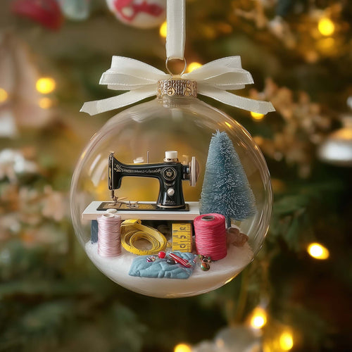 Sewing Machine Christmas Mica Ornament GFSPYC38