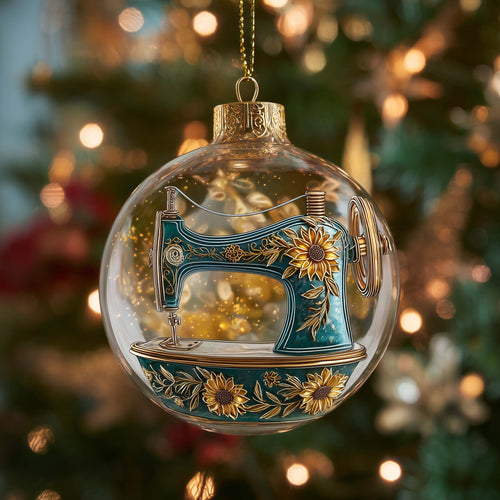 Sewing Machine Christmas Mica Ornament GFSPYC39