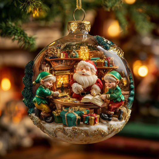 Jolly Elf Christmas Mica Ornament GFSPYC42