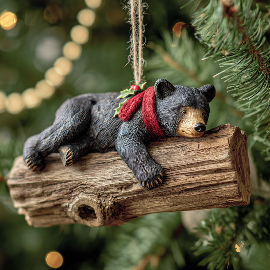 Honey Bear Christmas Mica Ornament GFSPYC55