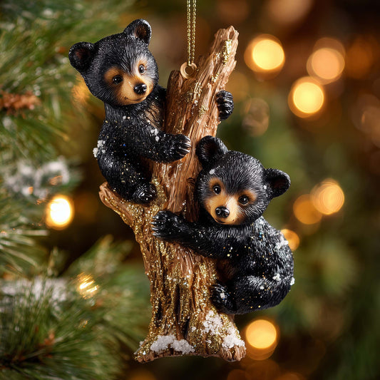 Honey Bear Christmas Mica Ornament GFSPYC58