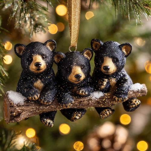 Honey Bear Christmas Mica Ornament GFSPYC59