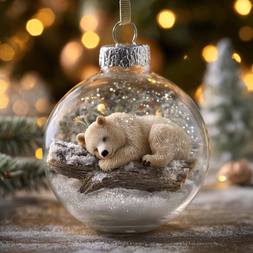 Honey Bear Christmas Mica Ornament GFSPYC61