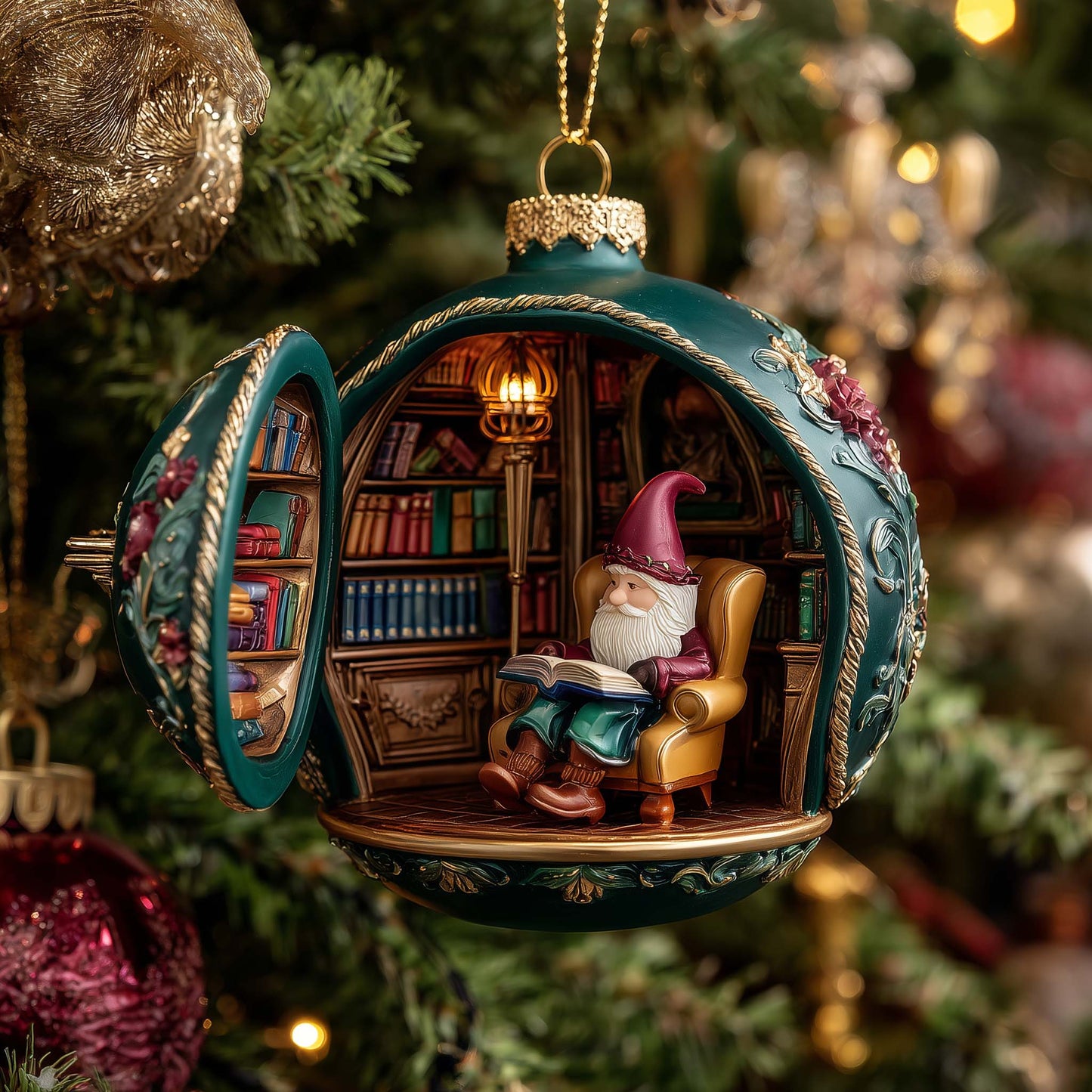 Noble Gnome Christmas Mica Ornament GFSPYC84