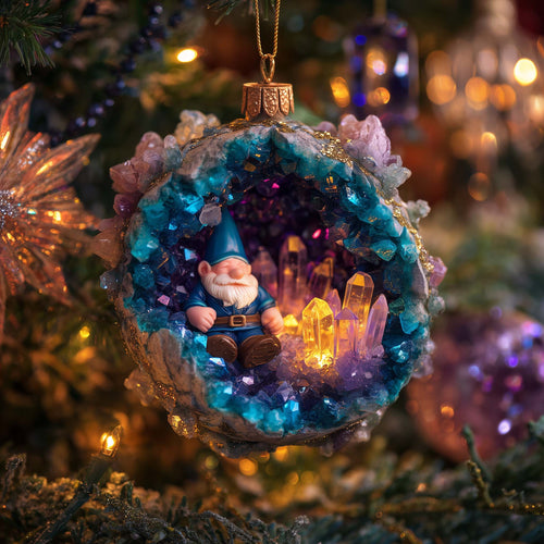 Noble Gnome Christmas Mica Ornament GFSPYC86