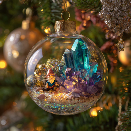 Noble Gnome Christmas Mica Ornament GFSPYC87