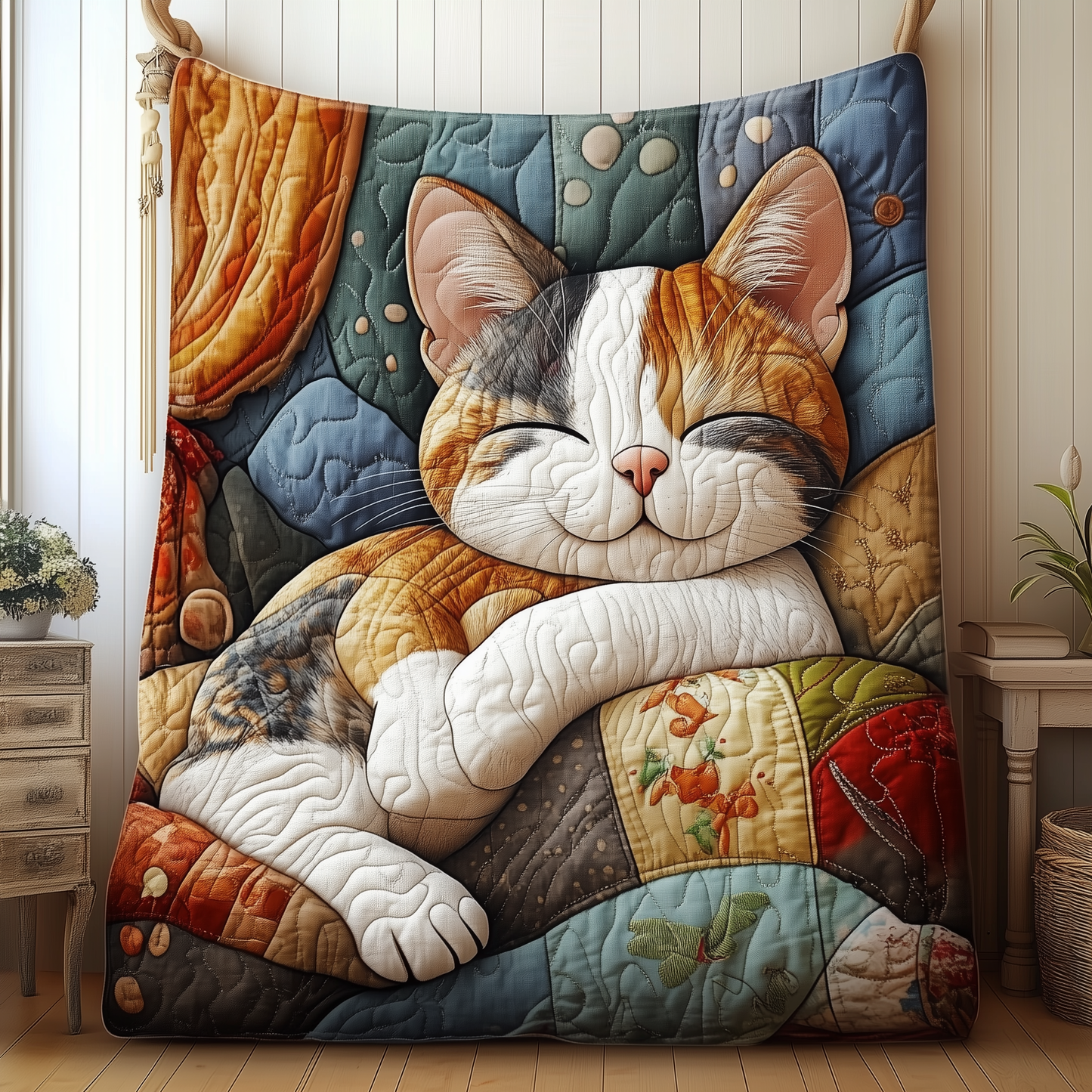 Cozy Cat Quilted Blanket GFTOAB095