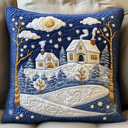 Christmas Village Quilted Pillow Case GFTOAB1217