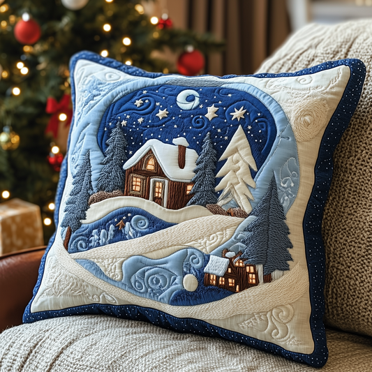 Christmas Village Quilted Pillow Case GFTOAB1218