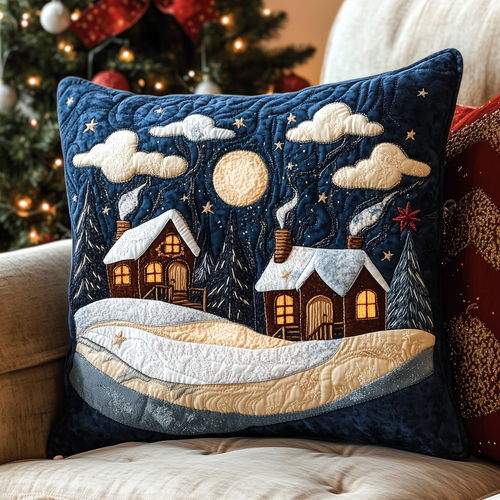 Christmas Village Quilted Pillow Case GFTOAB1219