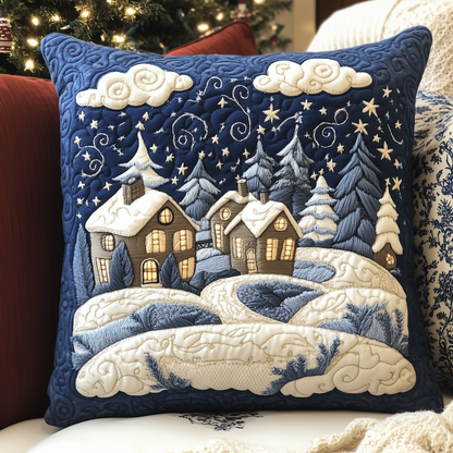 Christmas Village Quilted Pillow Case GFTOAB1220