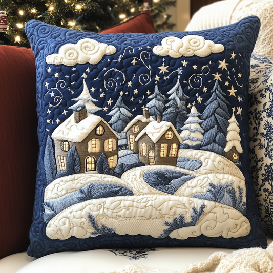 Christmas Village Quilted Pillow Case GFTOAB1220