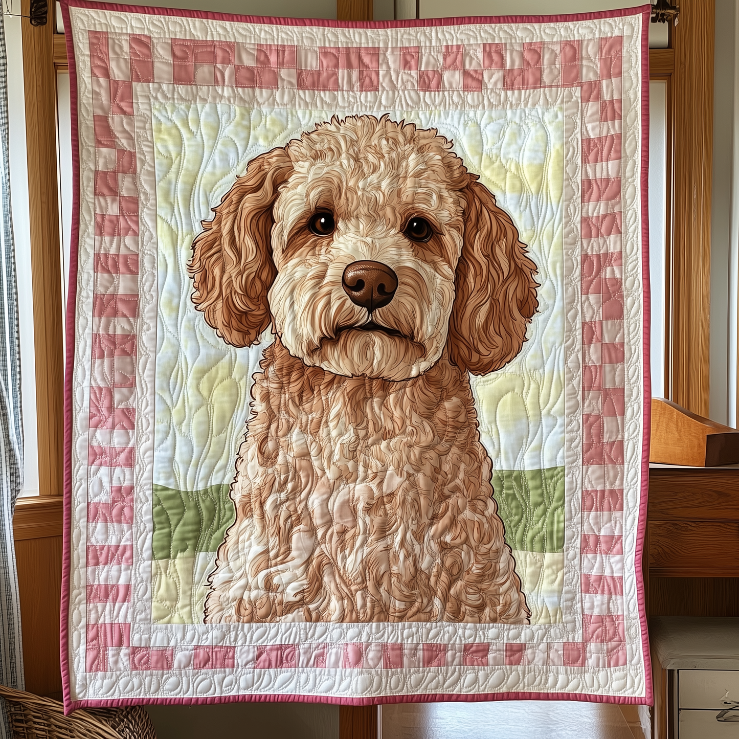 Adorable Goldendoodle Quilted Blanket GFTOAB1280