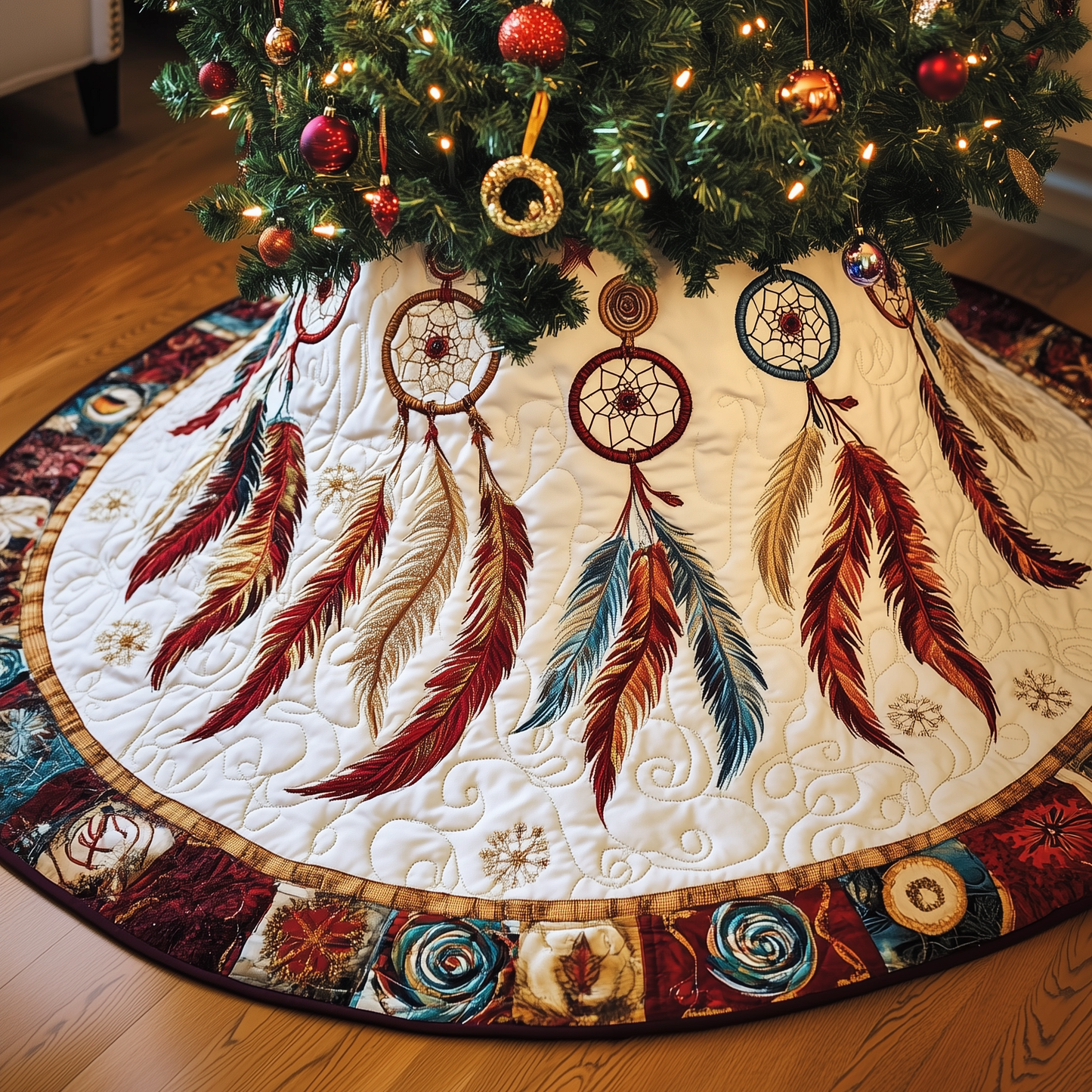 Southwest Dreamcatchers Quilted Tree Skirt GFTOAB1331