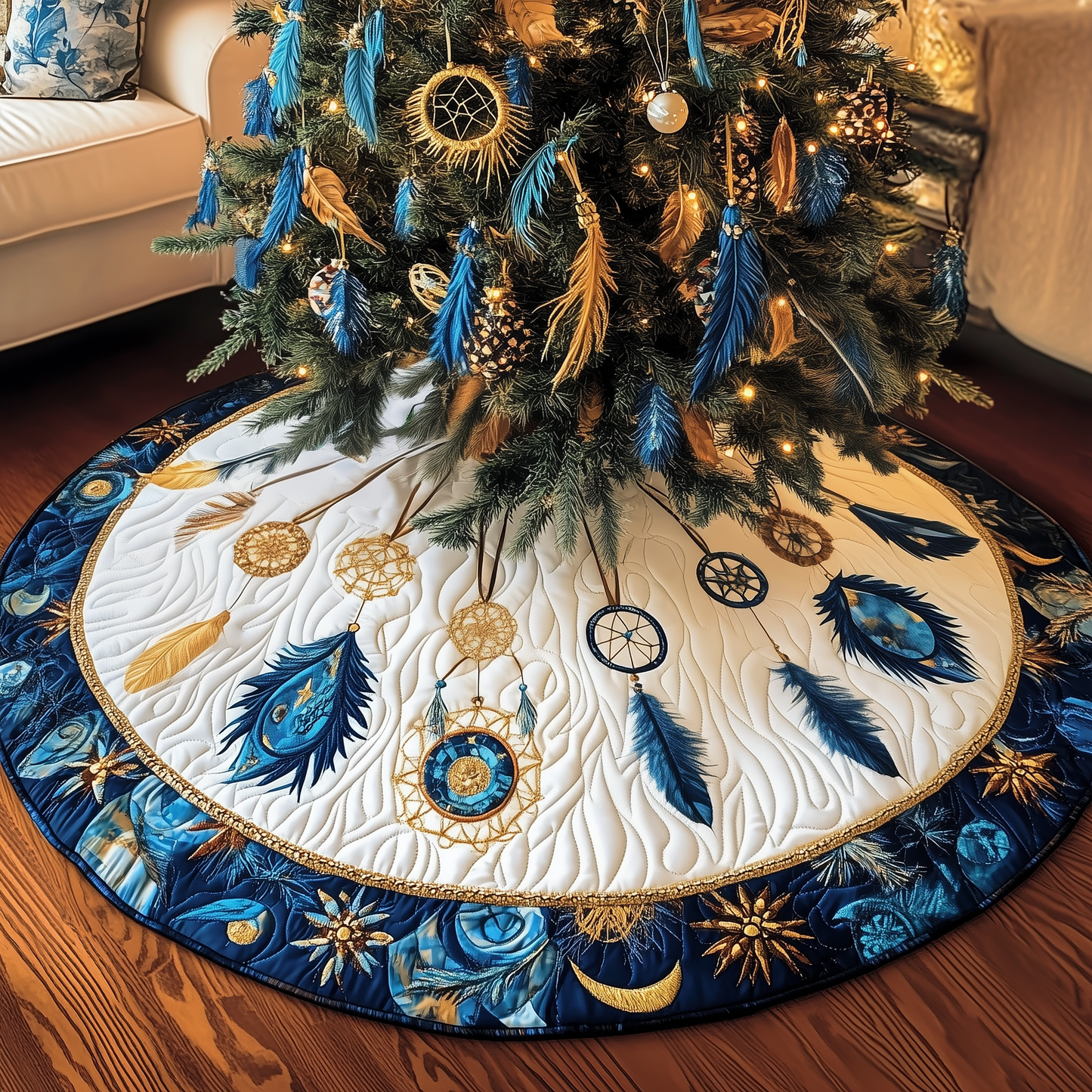 Southwest Dreamcatchers Quilted Tree Skirt GFTOAB1335