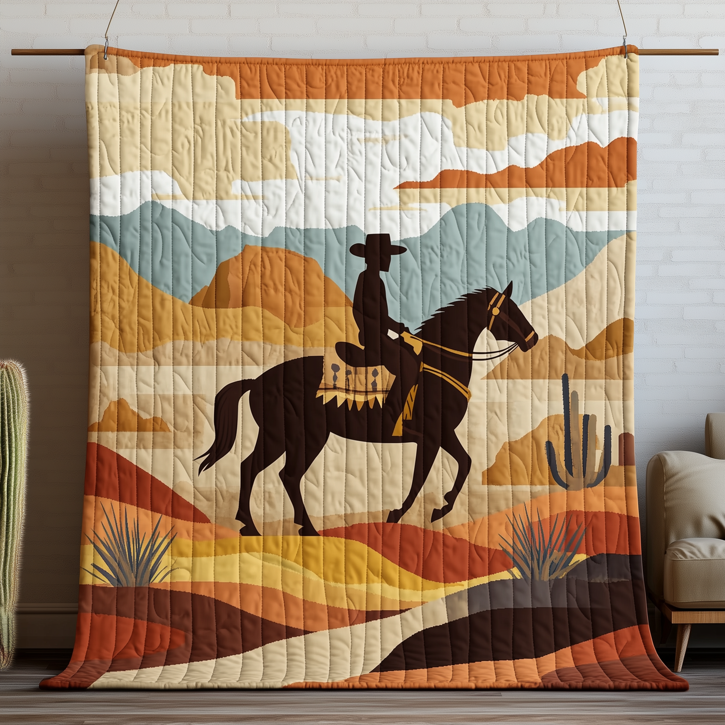 Cowboy Life Quilted Blanket GFTOAB1590