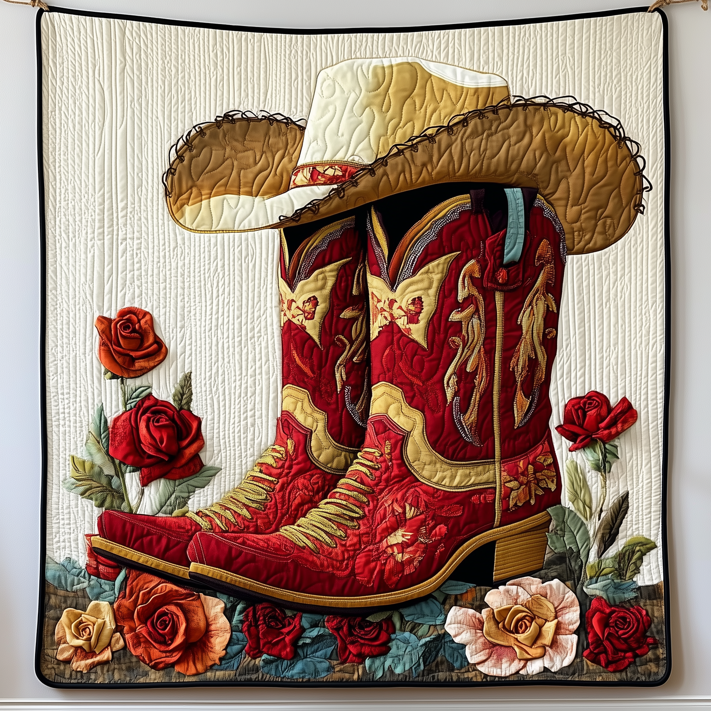 Cowboy Boots Quilted Blanket GFTOAB1593