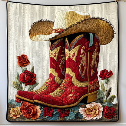 Cowboy Boots Quilted Blanket GFTOAB1593