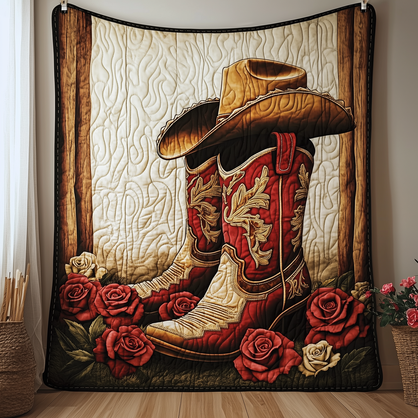 Cowboy Boots Quilted Blanket GFTOAB1594