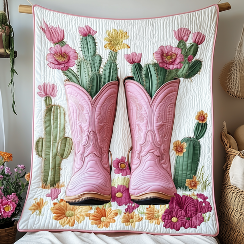 Cowboy Boots Quilted Blanket GFTOAB1596