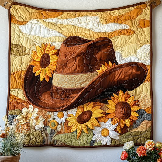 Cowboy Hat Quilted Blanket GFTOAB1599