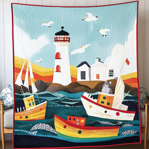 Peaceful Coastal Quilted Blanket GFTOAB1631