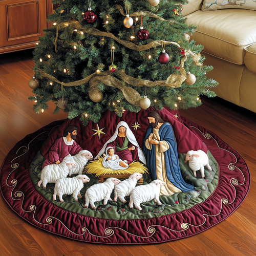 Nativity Scene Quilted Tree Skirt GFTOAB1711