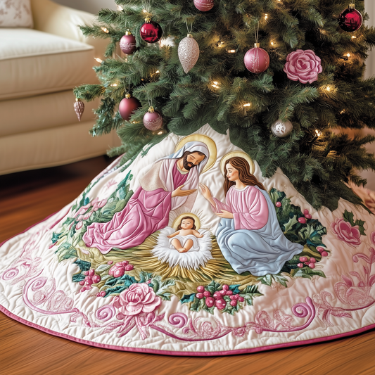 Nativity Scene Quilted Tree Skirt GFTOAB1717