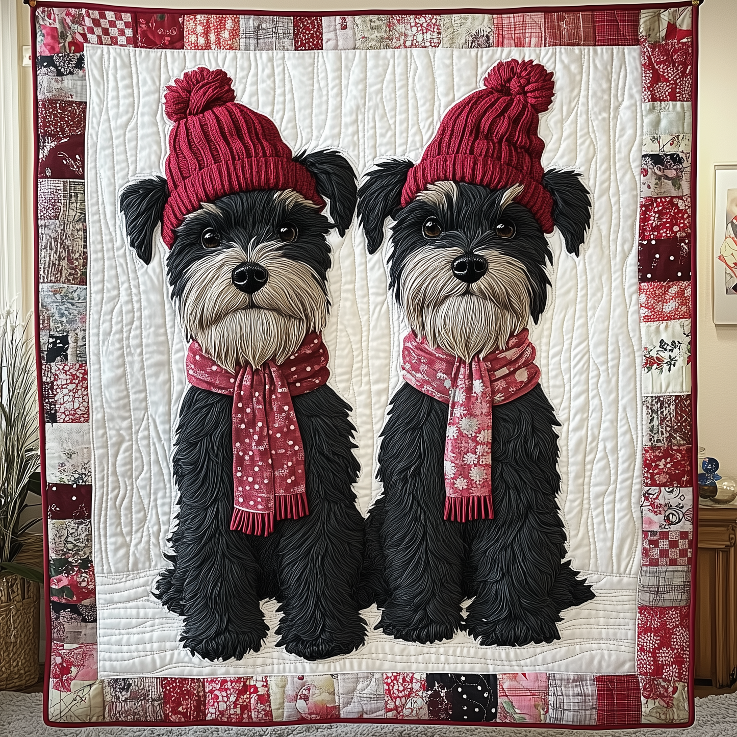 Scottie Dog Quilted Blanket GFTOAB1887