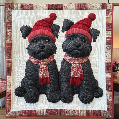 Scottie Dog Quilted Blanket GFTOAB1888