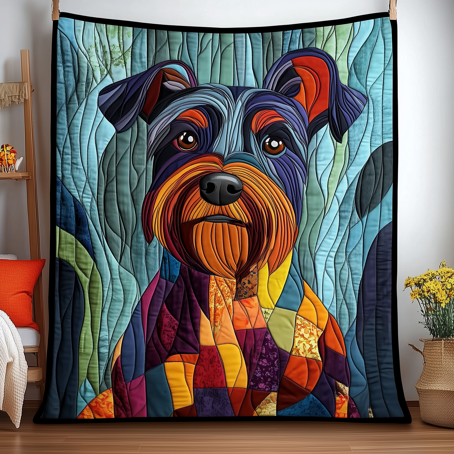 Scottie Dog Quilted Blanket GFTOAB1890