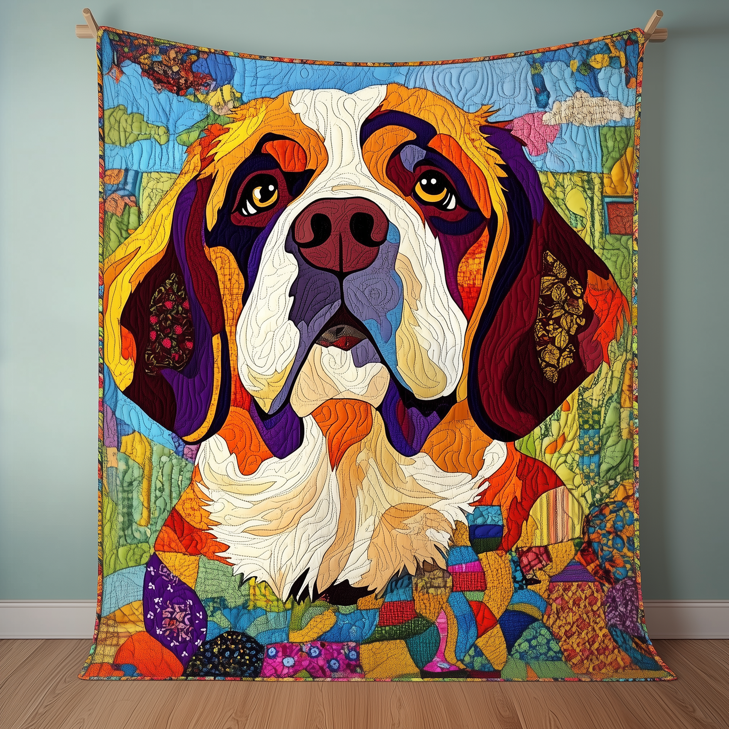 Saint Bernard Quilted Blanket GFTOAB1899