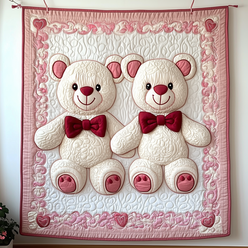 Love Bear Couple Quilted Blanket GFTOAB1963