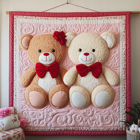 Love Bear Couple Quilted Blanket GFTOAB1965