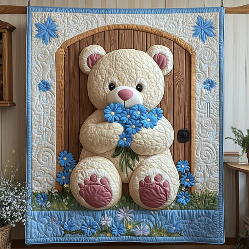 Love Bear For Her Quilted Blanket GFTOAB1967