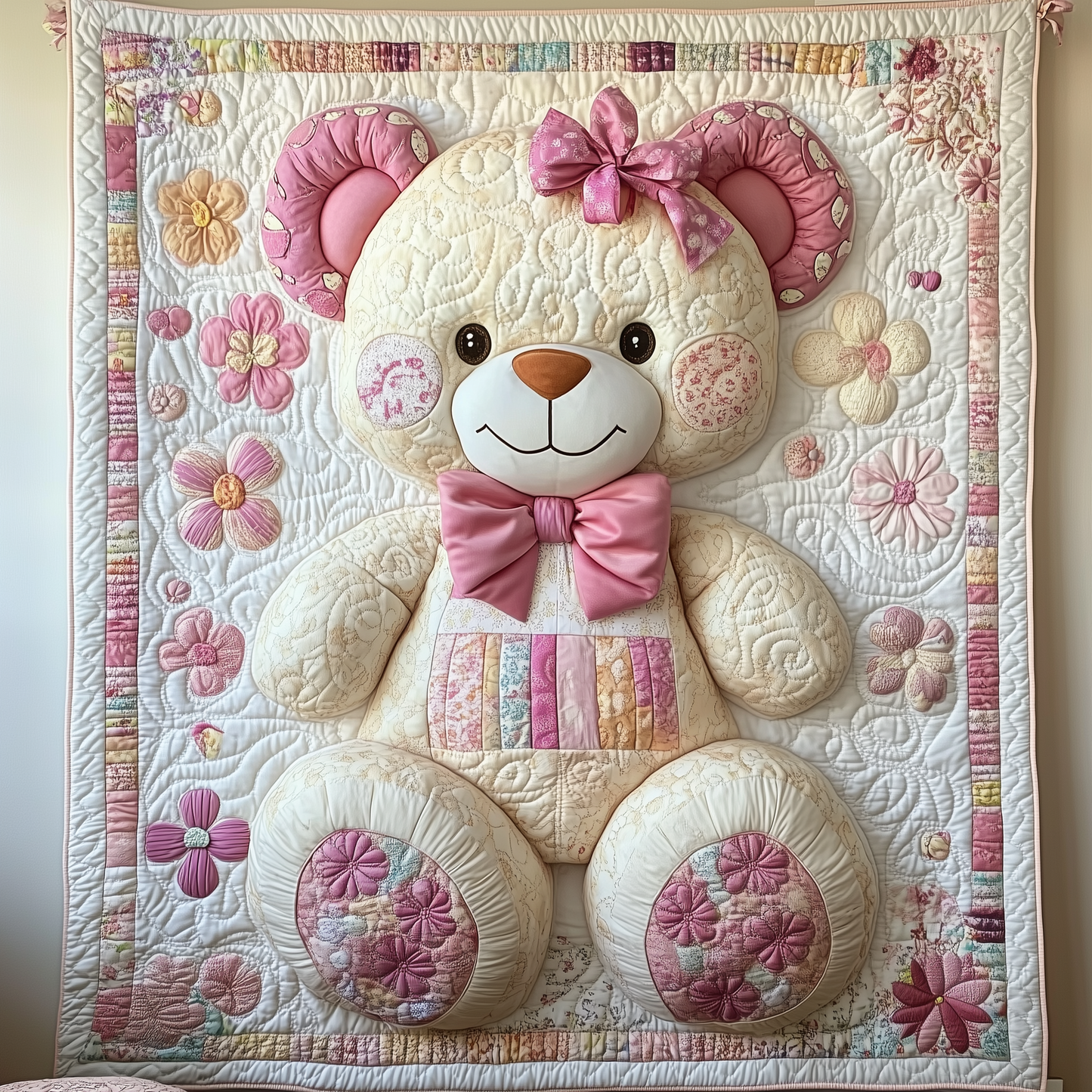 Love Bear For Her Quilted Blanket GFTOAB1969
