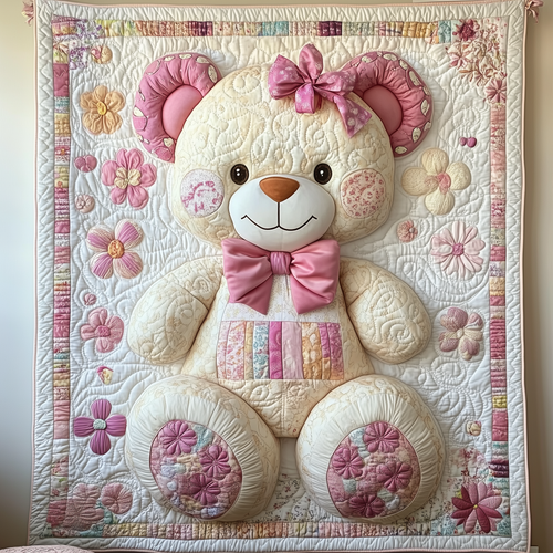Love Bear For Her Quilted Blanket GFTOAB1969