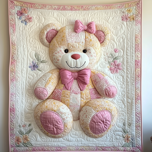 Love Bear For Her Quilted Blanket GFTOAB1971