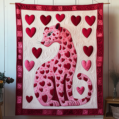 Valentine Leopard Quilted Blanket GFTOAB1998