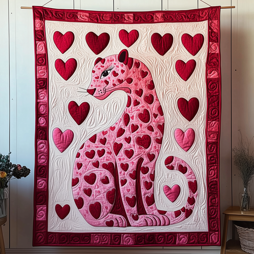 Valentine Leopard Quilted Blanket GFTOAB1998