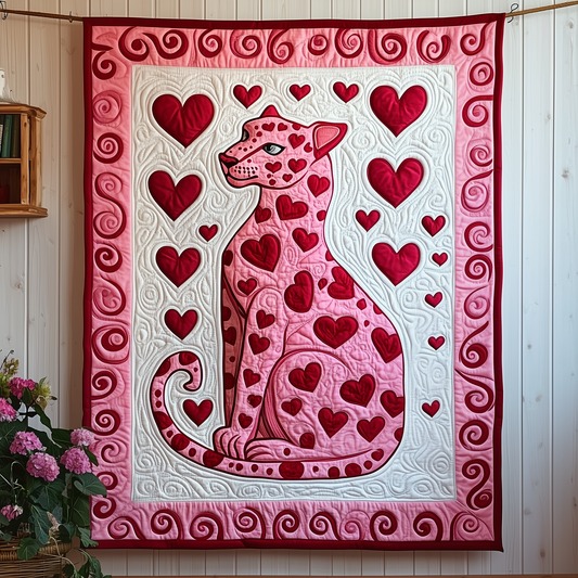 Valentine Leopard Quilted Blanket GFTOAB2001